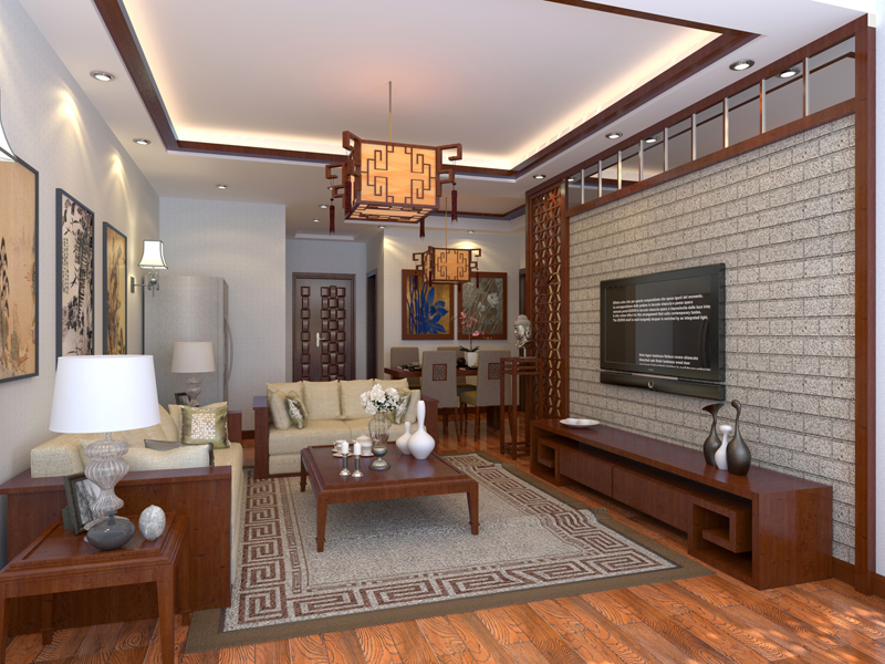 首創鴻恩中式客廳